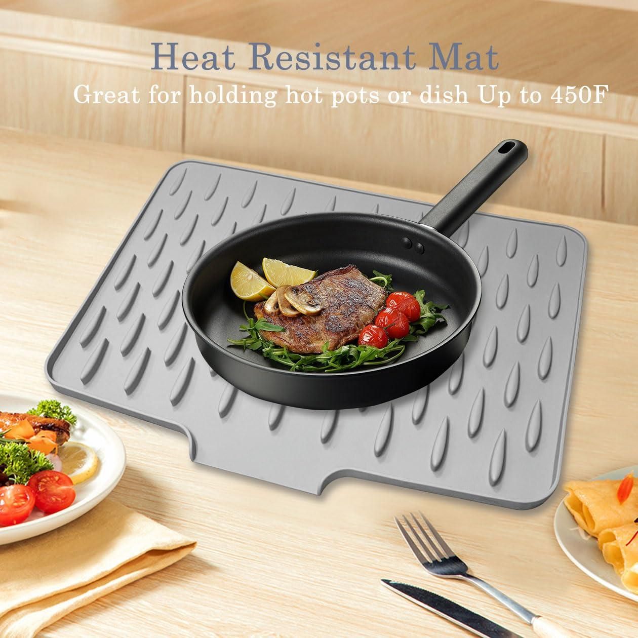 Silicone Dish Drying Mat for Kitchen