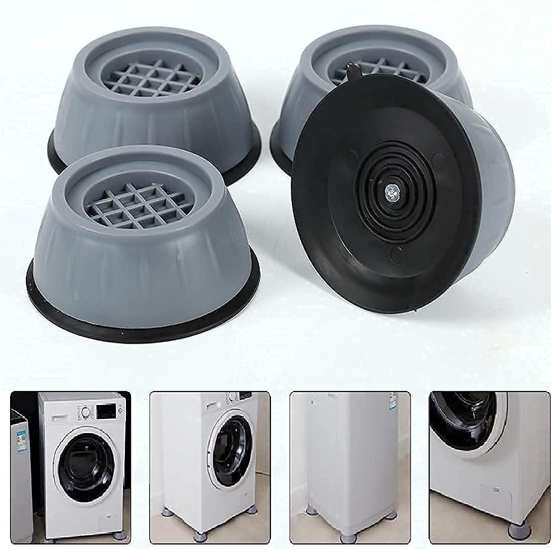 Anti Vibration Pad-Anti-vibration Pads For Washing Machine - 4 Pcs Shock Proof Feet For Washer Dryer, Great For Home, Laundry Room, Kitchen, Washer, Dryer, Table, Chair, Sofa, Bed (4 Units)